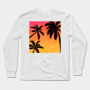 Palm Trees at Sunset Long Sleeve T-Shirt